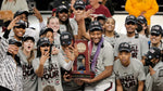 South Carolina celebrates an Elite Eight victory and the NCAA regional championship at the Greensboro Coliseum, March 27, 2022. Dwayne McLemore / The State