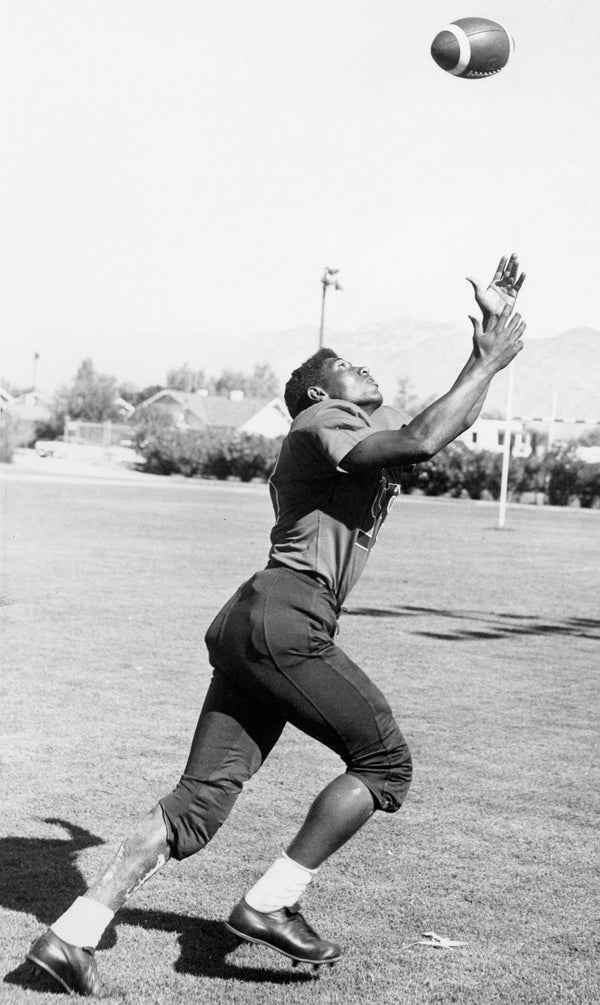 Willie Peete, University of Arizona football player in the mid-1950s, recruited from Mesa High School. Courtesy Arizona Daily Star