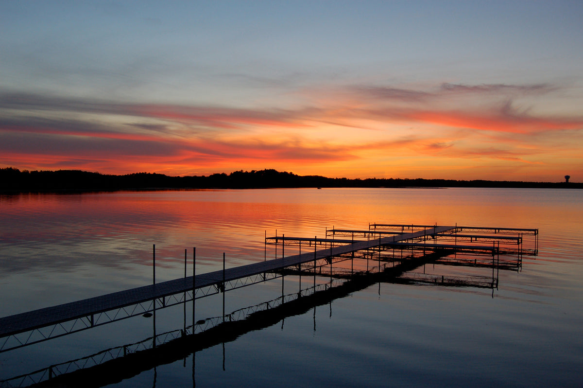 I was hired by a dock company to take shots of this particular setup and waited a couple days for this sunset. It was worth the wait! Photograph by Rob Yuretich