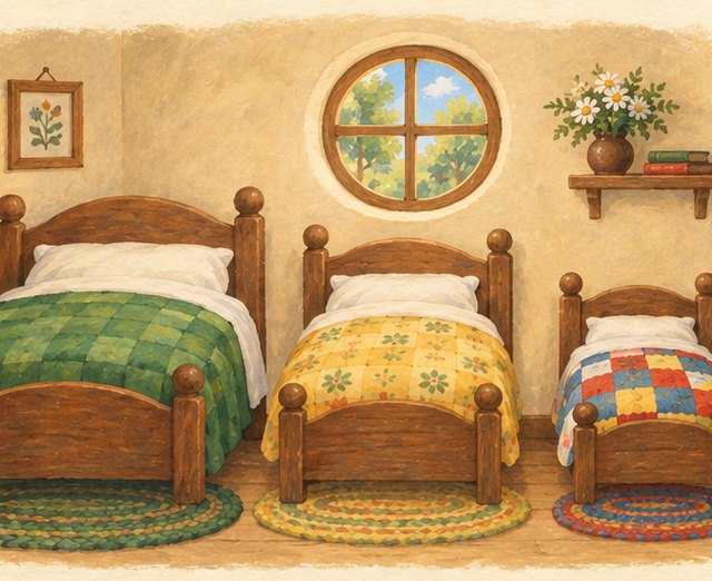 The bears’ bedroom