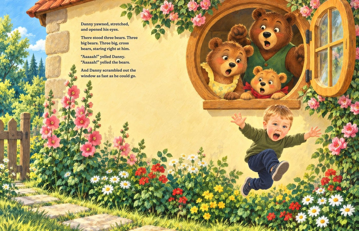 Three big, cross bears, Pages 28–29