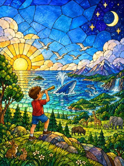 A stained-glass style test