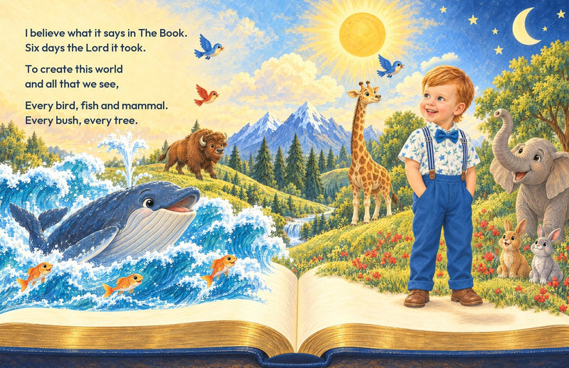 A spread from Calvin's book